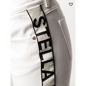 Stella Mcartney logo tape skinny jeans
